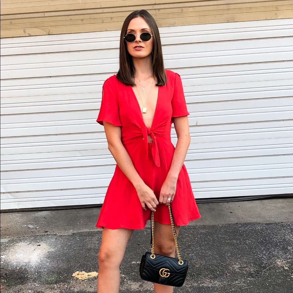 Red sundress